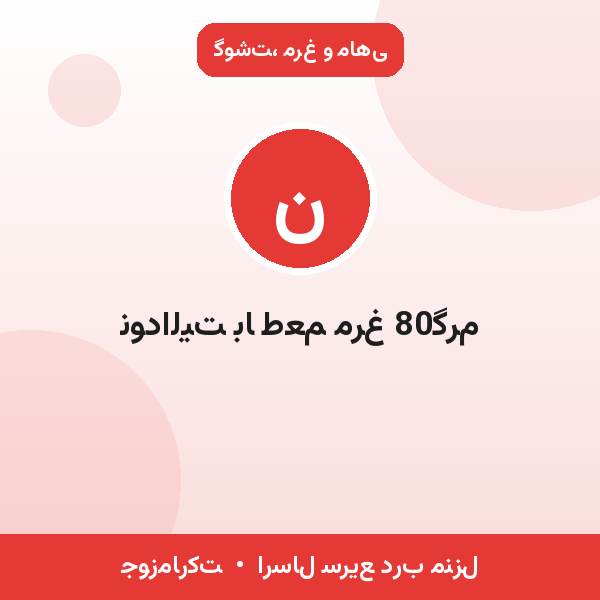 نودالیت با طعم مرغ 80گرم